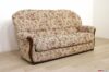 Classic sofa in floral fabric and exposed wood