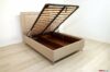 Storage bed with high feet