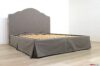 Classic double bed with skirt