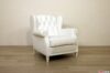 White bergere armchair