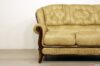Wood and leather armrest