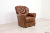 Vintage armchair on offer in brown leather