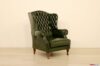 Chesterfield high-backed bergere armchair