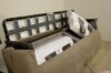 Sofa bed cushion container
