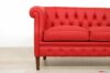Armrest with high foot classic 2-seater sofa