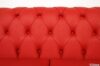 Capitonné work in red leather