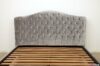Velvet capitonné bed headboard