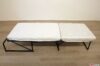 Single pouf bed open