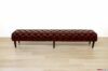 Pouf seat with buttons for luxury bar