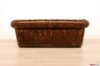 Behind Chester sofa in vintage brown leather