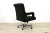 Behind office chair with steel swivel
