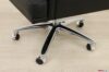 Steel swivel with wheels for office chair
