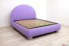 Double bed with round headboard