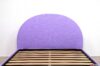 Simple rounded headboard bed