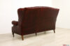 High back bergere classic leather sofa