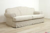 Classic sofa in gray fabric with removable cover