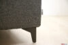 Modern sofa foot in anthracite matte black steel