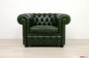 Vintage English Green Chester Armchair