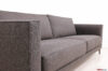 Square armrest with raised stitching