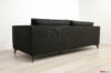 Modern linear sofa seen from behind