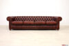 Rust vintage leather 4-seater Chesterfield sofa
