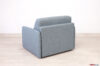 Armchair bed as seen from behind