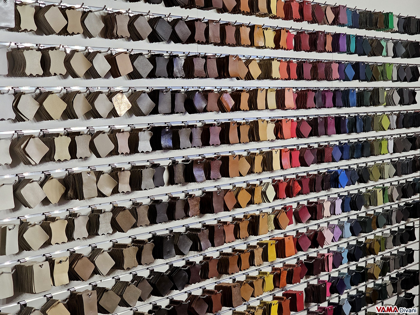 Available leather colors for bespoke Harlequin Chesterfield sofa